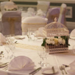 Table with place settings for a wedding at Mercure Hotels