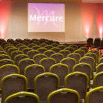 Chairs arranged for a presentation in the heart of kent suite at Mercure Maidstone Great Danes Hotel