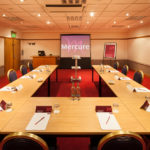 U shape table arrangement for a meeting in tec west meeting room at Mercure Maidstone Great Danes Hotel