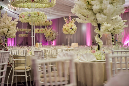 Asian Wedding room set up at Mercure Maidstone Great Danes Hotel